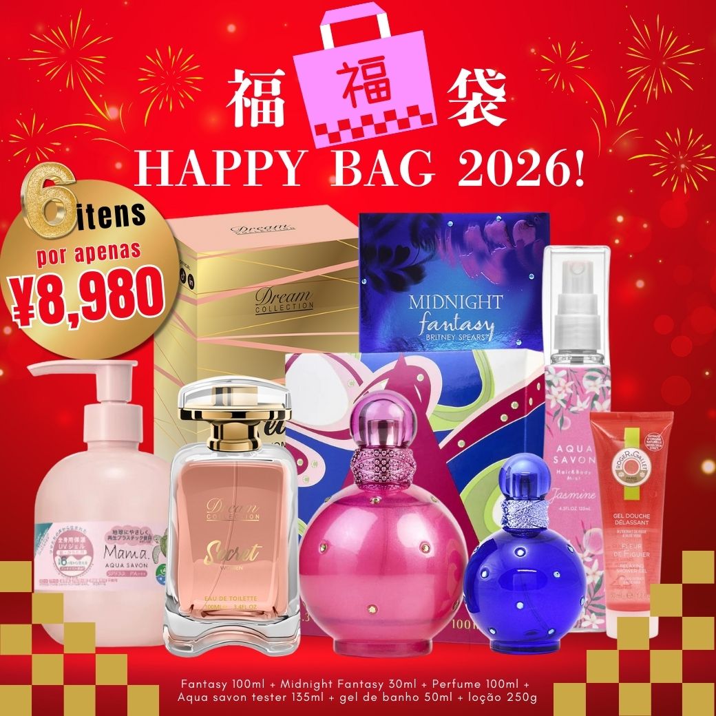 HAPPY BAG 2026 F1 – KIT EXCLUSIVO DE ANO NOVO (6 ITENS) | Essencias Japan