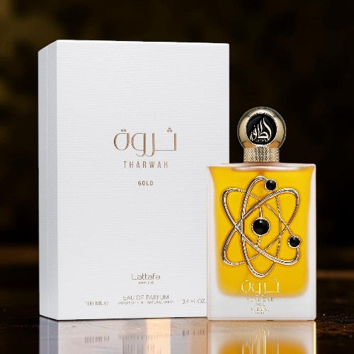LATTAFA THARWA GOLD EDP 100ML PERFUME ARABE | Essencias Japan