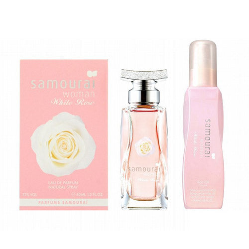 SAMOURAI WHITE ROSE WOMAN SET 2PCS EDT 50ML / HAIR OIL 90ML