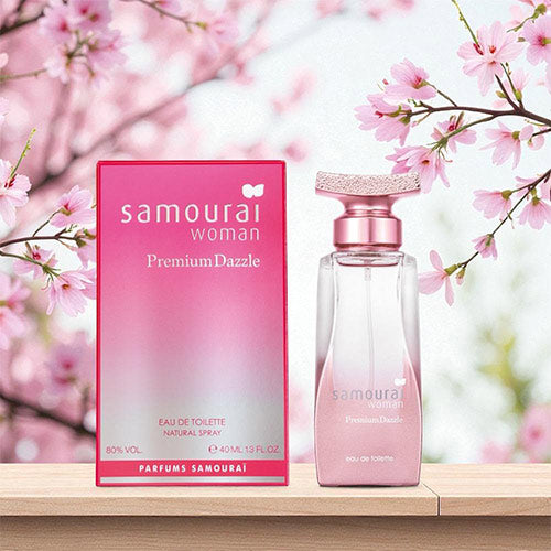 SAMOURAI WOMAN PREMIUM DAZZLE EDT 40ML | Essencias Japan