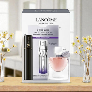 LANCOME MUST HAVE SET 3PCS LA VIE EST BELLE 4ML + MASCARA 2ML +